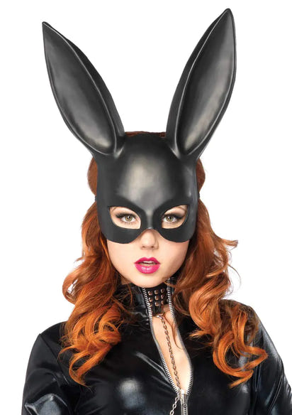 Womens Bunny Masquerade Mask Lingerie Black One Size US